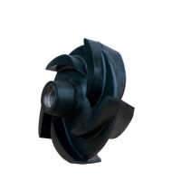 Factory Price Slurry Pump Parts Black Color Rubber Impeller For Heavy Indurty